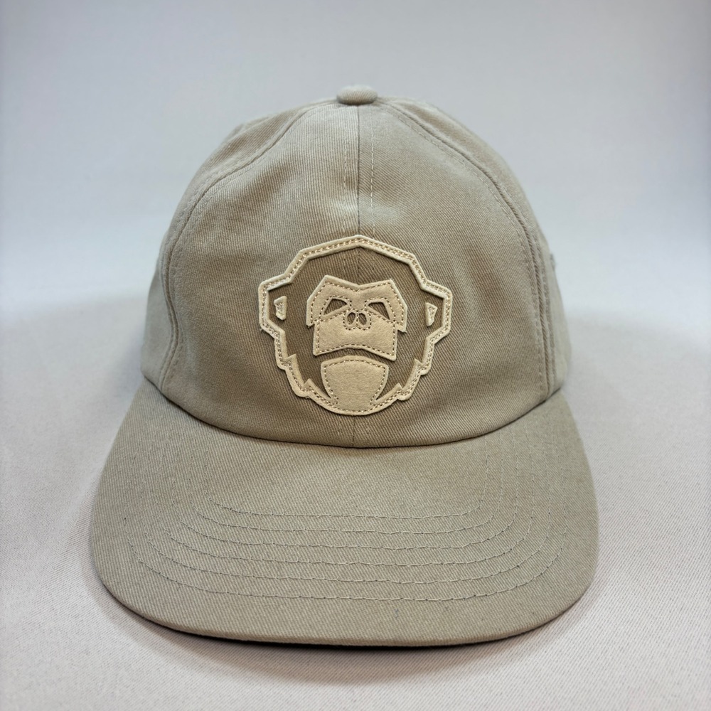 Howler Bros Hat Mens OS Khaki Tan Monkey Logo Cotton Strapback Outdoor Cap